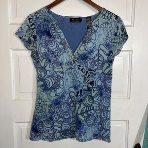 axcess Blouse Medium Juniors Y2K 00s Vneck